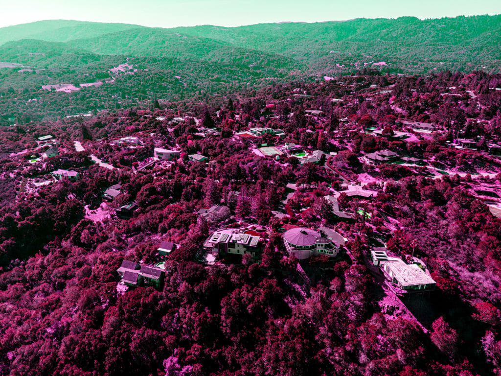 Portola Valley, aerial shot